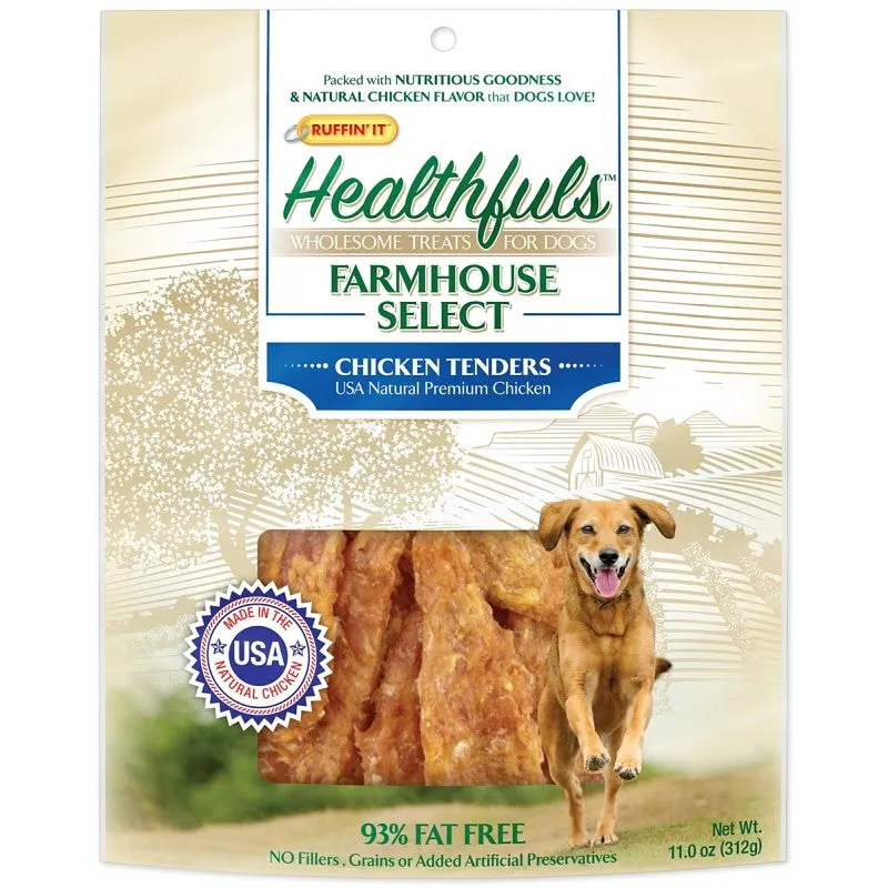Ruffin’It 08500 Dog Treat, 11 oz, Chicken Tender
