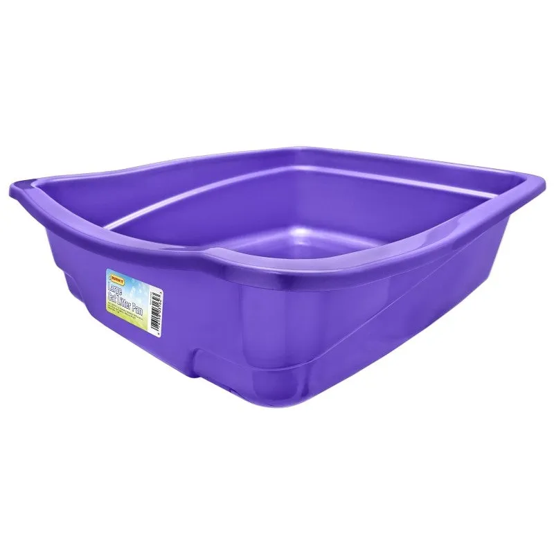 Ruffin’It 7N03162 Cat Pan, 14-7/8 in W, 5 in D, Polypropylene (Pack of 6)