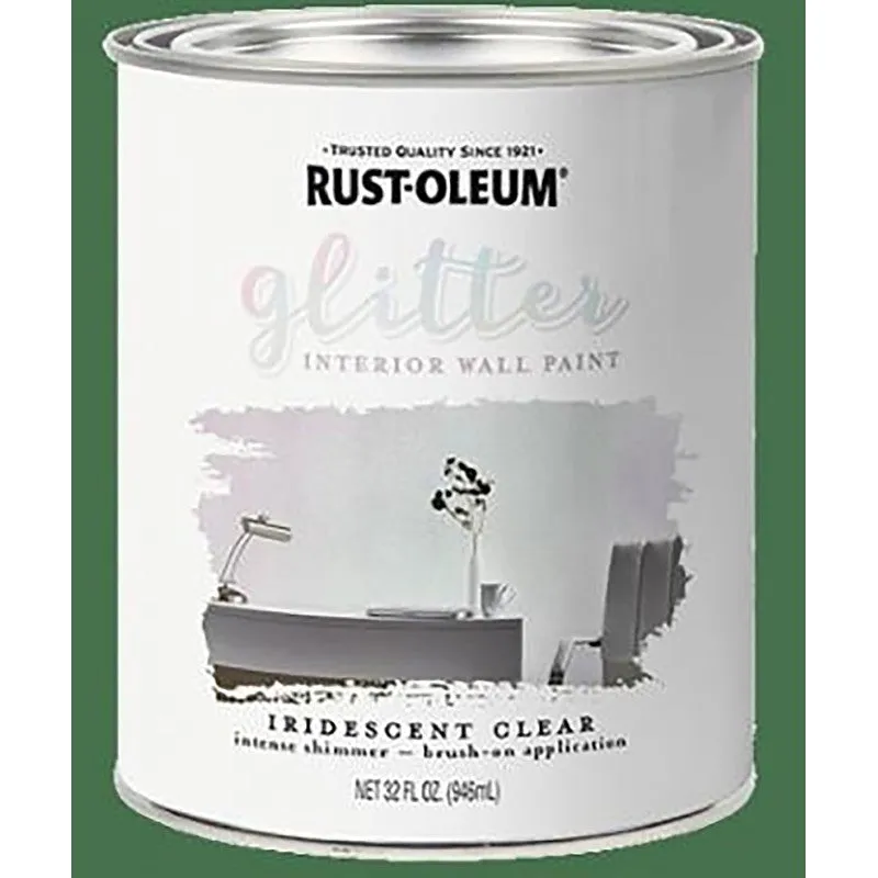 Rust-Oleum 323860 Craft Paint, Flat, Iridescent Clear, 1 qt