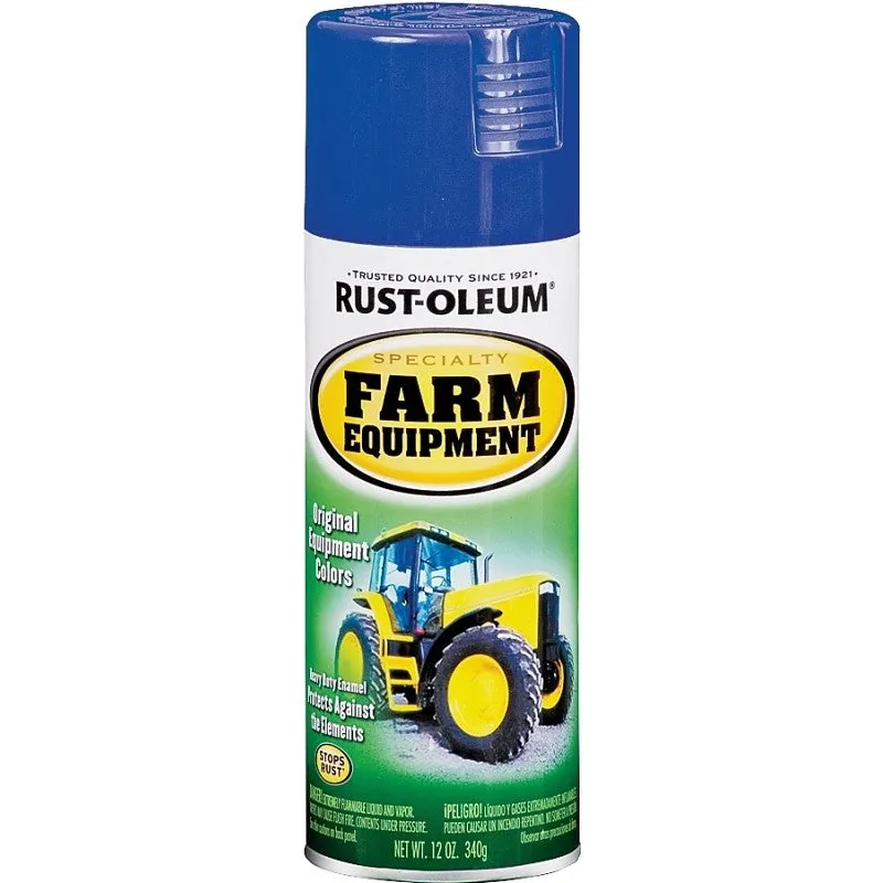 Rust-Oleum 7424830 Enamel Spray Paint, Gloss, Ford Blue, 12 oz, Can