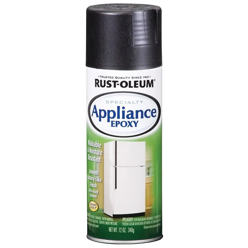 Rust-Oleum 7886830 Appliance Epoxy Spray, Gloss, Black, 12 oz, Can