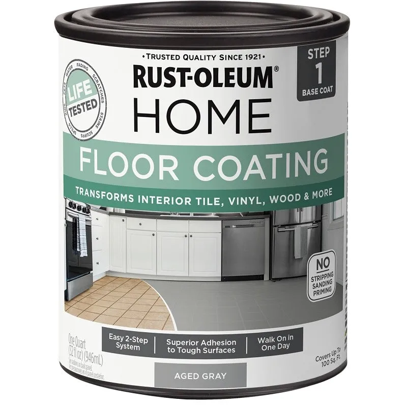 Rust-Oleum Home 365929 Premix Base Coating, Aged Gray, 1 qt