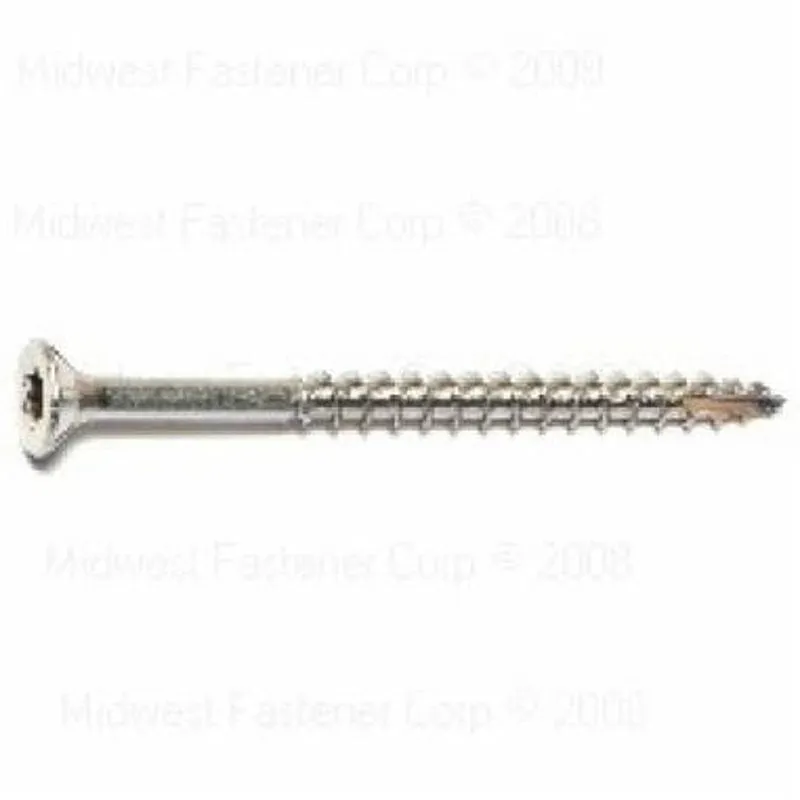 SaberDrive 50219 Deck Screw, #9 Thread, 2-1/2 in L, Stainless Steel, 86 PK