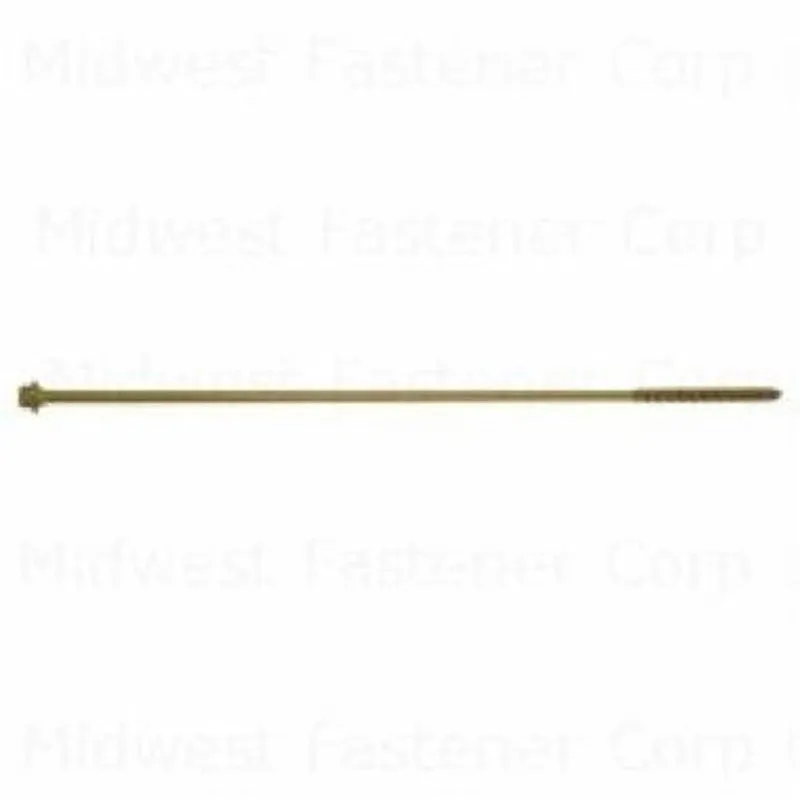 SaberDrive 52556 Screw, 5/16 in Thread, 14 in L, Hex Drive, 30 PK