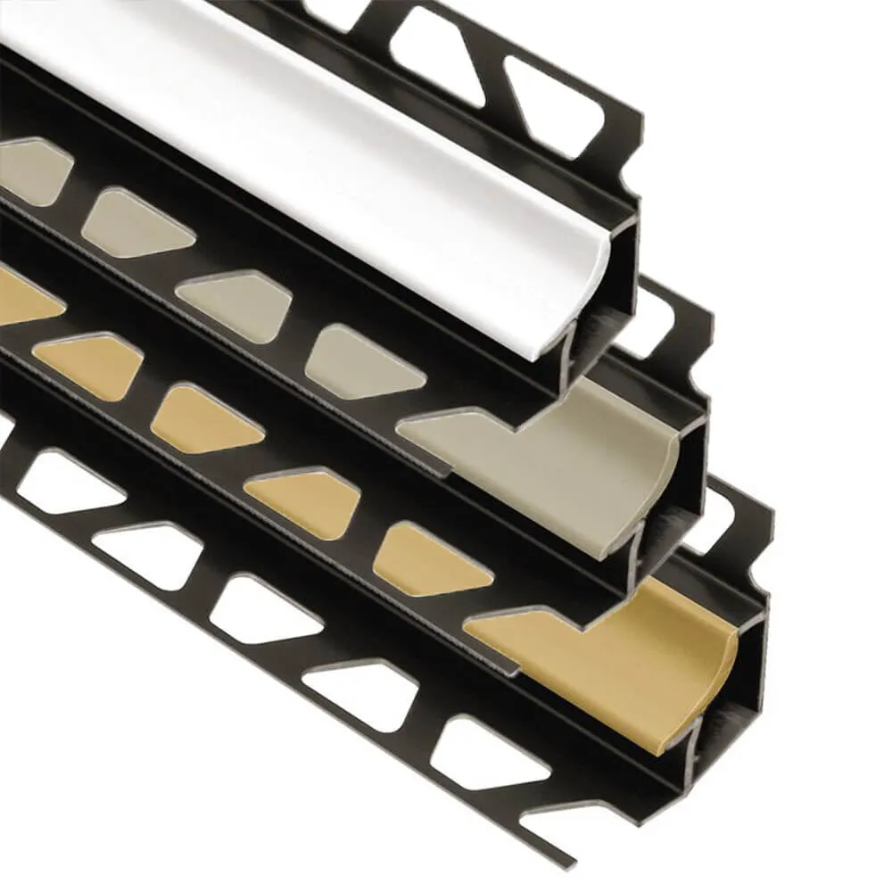 Schluter DILEX-HK PVC Cove-Shaped Tile Edging Trim – 8 ft. 2-1/2 in.