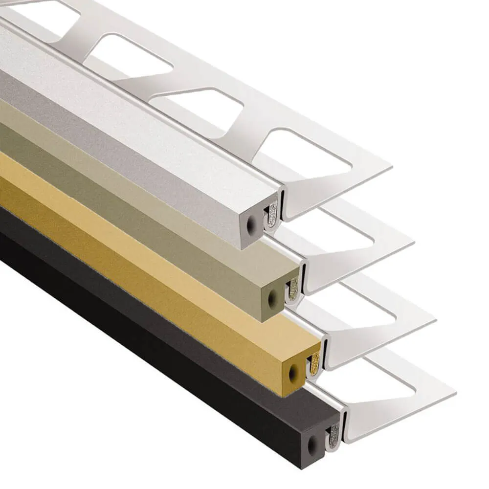 Schluter DILEX-KSA Stainless Steel 3/8″ Movement Joint Tile Edging Trim – 8 ft. 2-1/2 in.