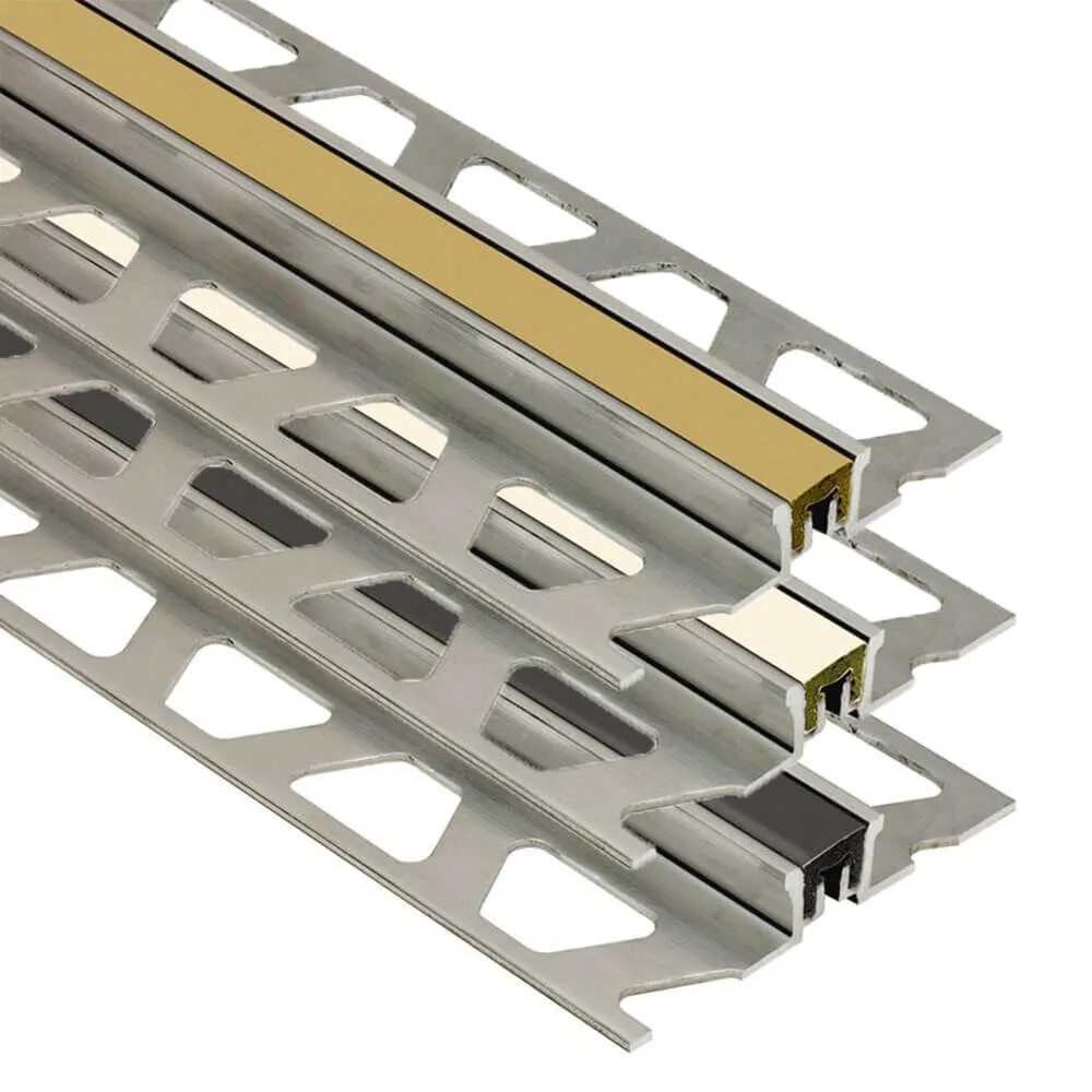 Schluter DILEX-KSN Aluminum 7/16″ Movement Joint Tile Edging Trim – 8 ft. 2-1/2 in.