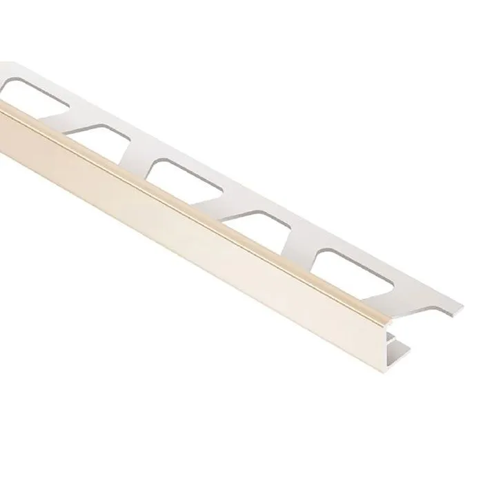 Schluter JOLLY Coated Aluminum Tile Edging Trim – 8 ft. 2-1/2 in.