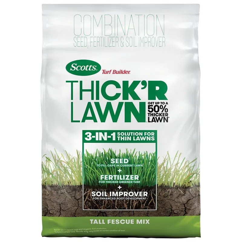 Scotts 30075B Thick’R Lawn Tall Fescue Mix Grass Seed, 40 lb Bag