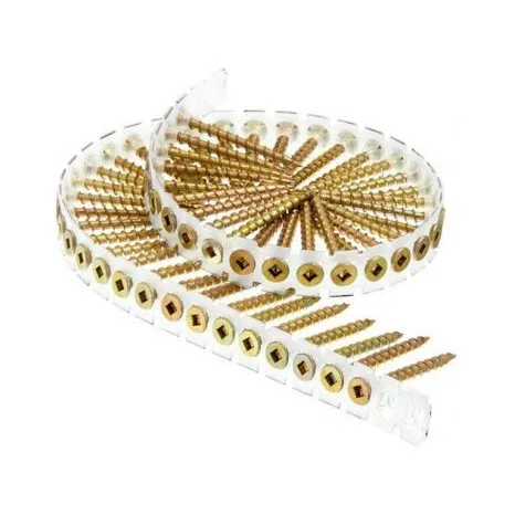 Screw #8 x 1-3/4″, Wood Flooring, Yellow Zinc, Bulk, Box Count: 4000