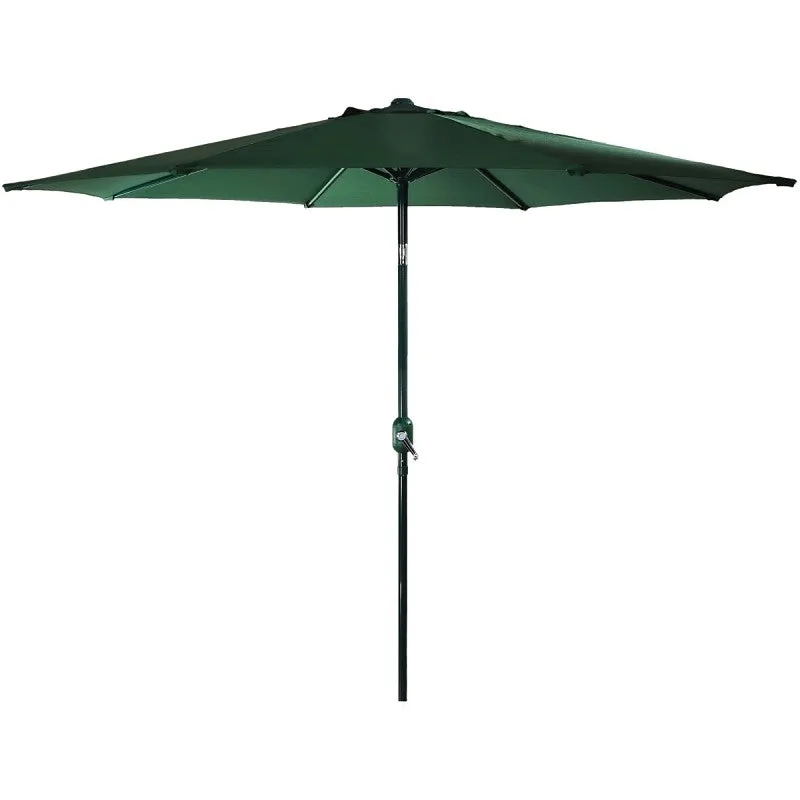 Seasonal Trends 60035 Crank Umbrella, 92.9 in H, 107.9 in W Canopy, 107.9 in L Canopy, Round Canopy, Steel Frame