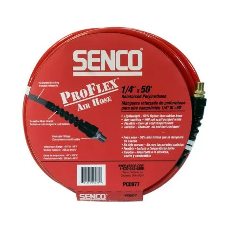 Senco ProFlex 1/4″ x 50 ft. Air Hose w/ Fittings