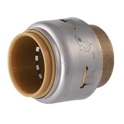 SharkBite Max UR520A Push-to-Connect End Stop, 1 in, Brass/Stainless Steel, 400 psi Pressure