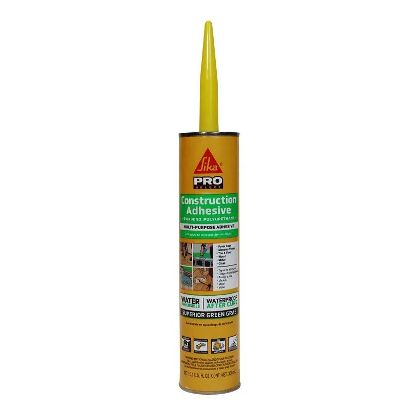 Sika 106403 Construction Adhesive, Gray, 10.1 oz, Cartridge (Pack of 12)