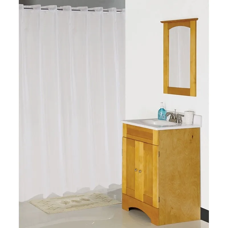 Simple Spaces XG-02-FS Hookless Shower Curtain, Vinyl