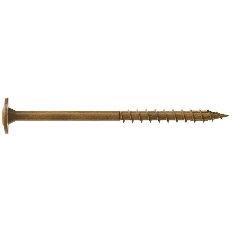 Simpson Strong-Tie CBT08212R200 Construction Screw, #8 Thread, 2-1/2 in L, Serrated Thread, Wafer Head, 200