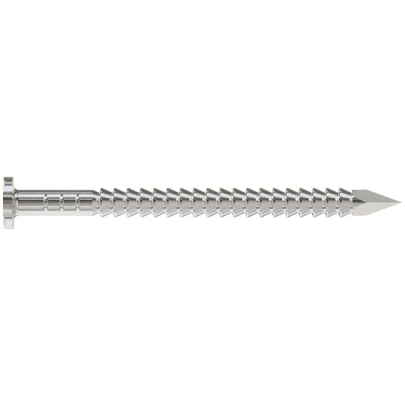 Simpson Strong-Tie S3SND1 Wood Siding Nail, 3D, 1-1/4 in L, Stainless Steel, Full Round Head, Annular Ring Shank, 1 lb