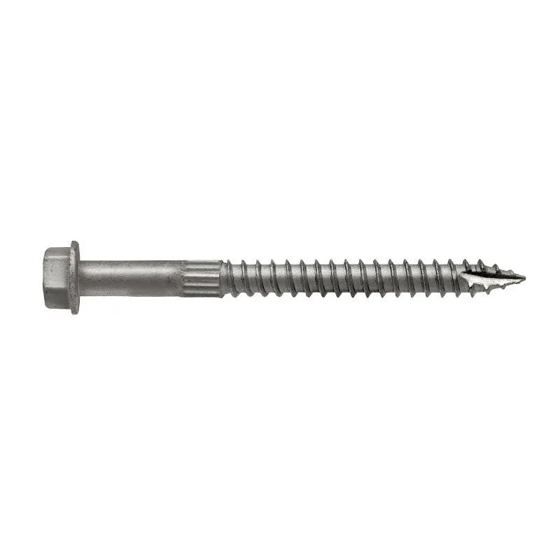 Simpson Strong-Tie Strong-Drive SDS SDS25300MB Connector Screw, 3 in L, Serrated Thread, Hex Head, Hex Drive, Steel