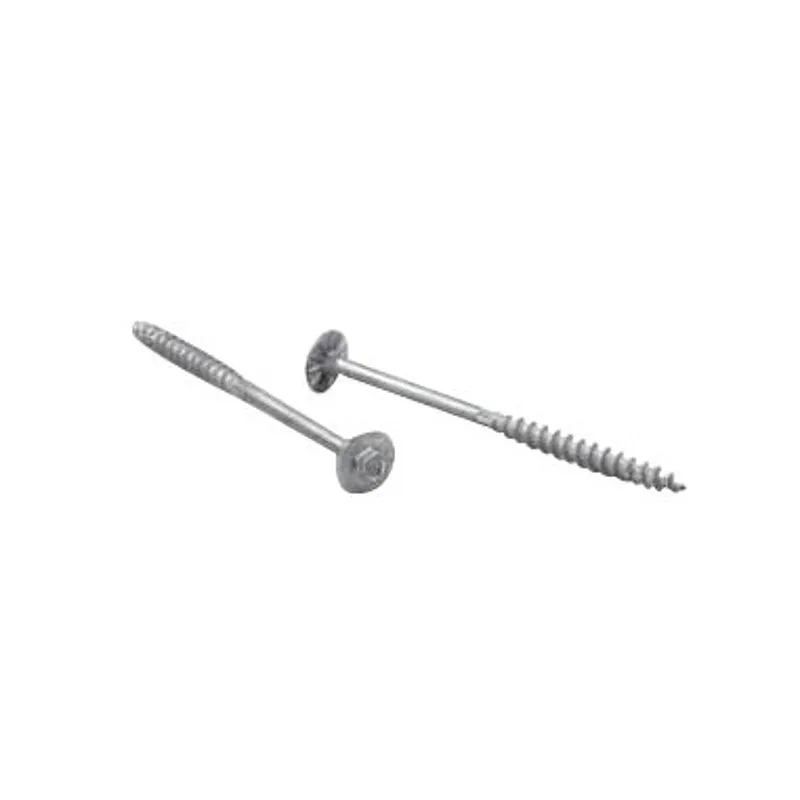 Simpson Strong-Tie Strong-Drive SDWH Series SDWH27600GR30 Screw, 6 in L, Serrated Thread, Hex Drive