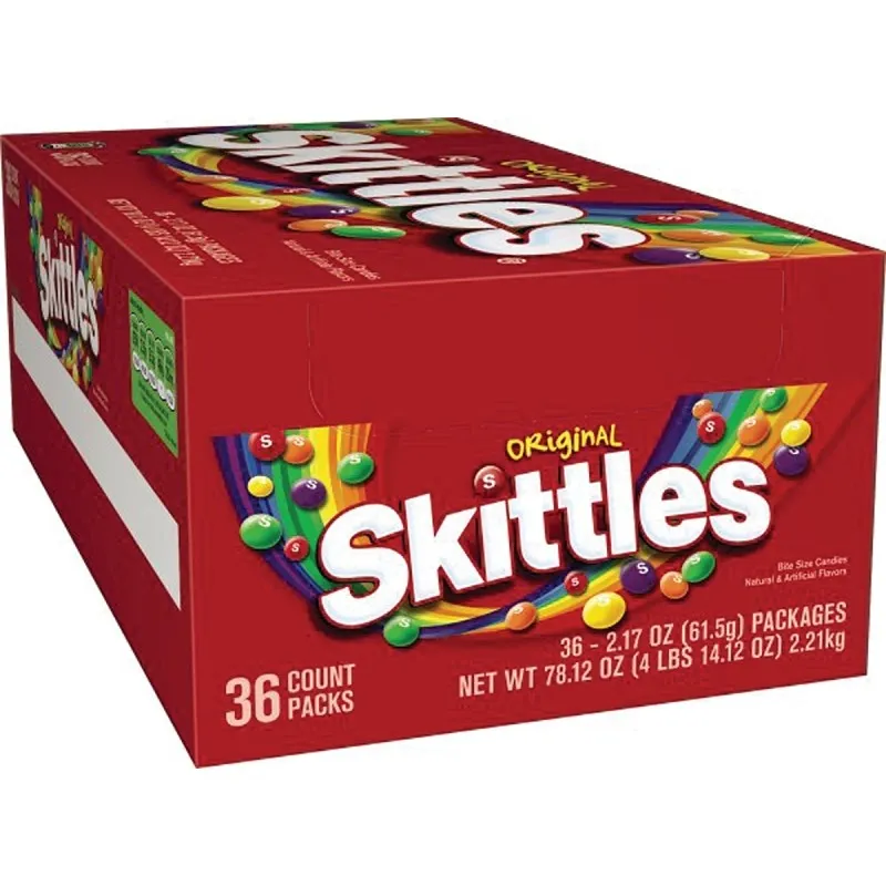 Skittles SKIT36 Candy, Assorted Fruits Flavor, 2.17 oz Bag (Pack of 36)