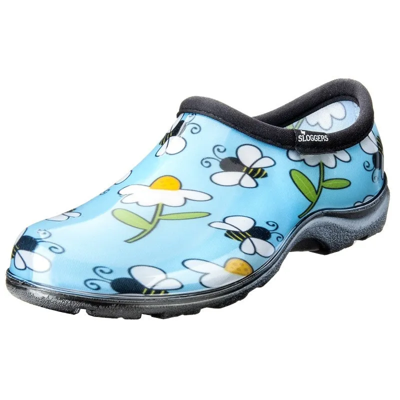 Sloggers 5120BEEBL06 Rain and Garden Shoes, 6, Bee, Blue