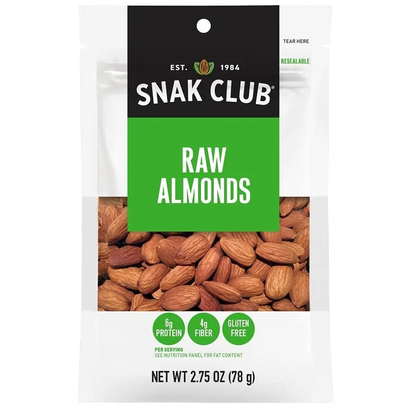 Snak Club CSU29238 Raw Almond (Pack of 6)
