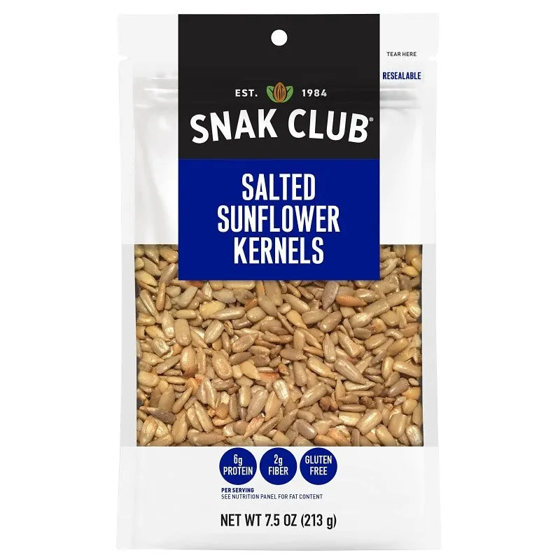 Snak Club CSU29473 Sunflower Kernels, 7.5 oz (Pack of 6)