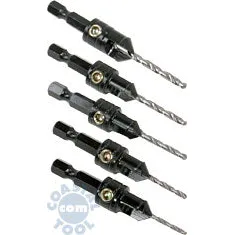 Snappy 40030 5 Piece Gold Screw Countersink Set