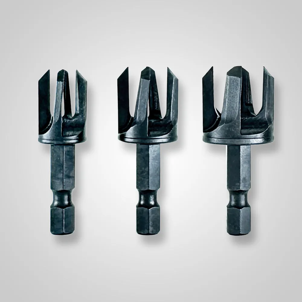 Snappy 43300 3 Piece Tapered Plug Cutter Set