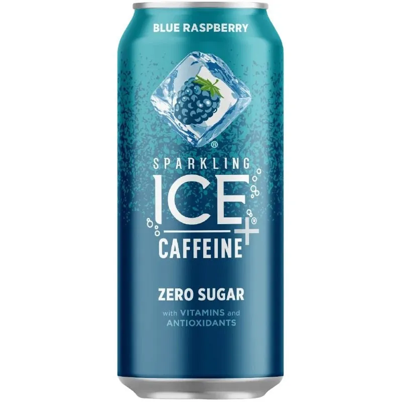 Sparkling Ice 16571953843 Blue Raspberry Sparkling Water, 16 fl-oz, Can (Pack of 12)