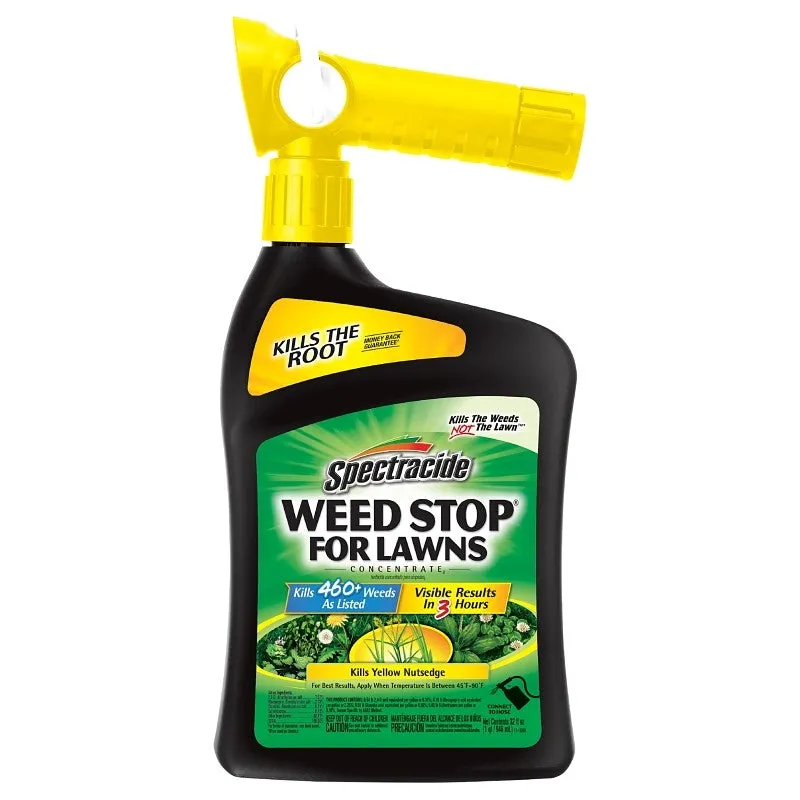 Spectracide Weed Stop HG-96541 Weed Stop Concentrate, Liquid, QuickFlip Sprayer Application, 32 fl-oz Package