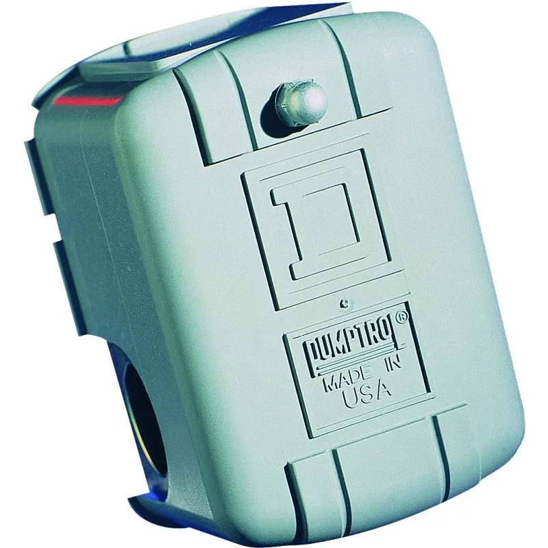 Square D Pumptrol FSG2J20CP Pressure Switch, 1-Phase, 2-Pole, 220 psi Working, NEMA 1 Enclosure
