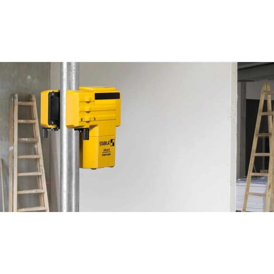 Stabila LAX50G Cross Line Laser W/ Telescoping Pole Mount