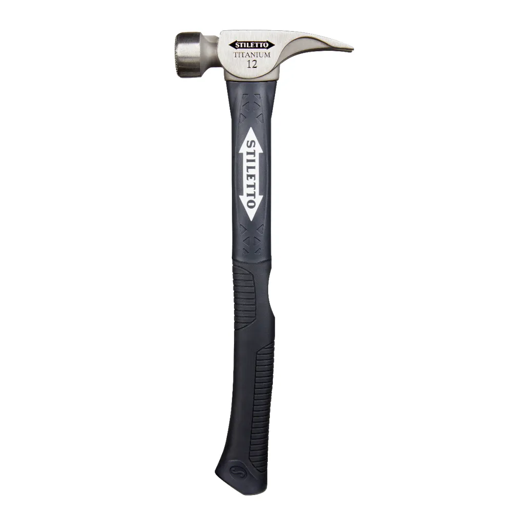 Stiletto 12oz Milled Face, 16″ Curved Handle Hybrid Finish Hammer