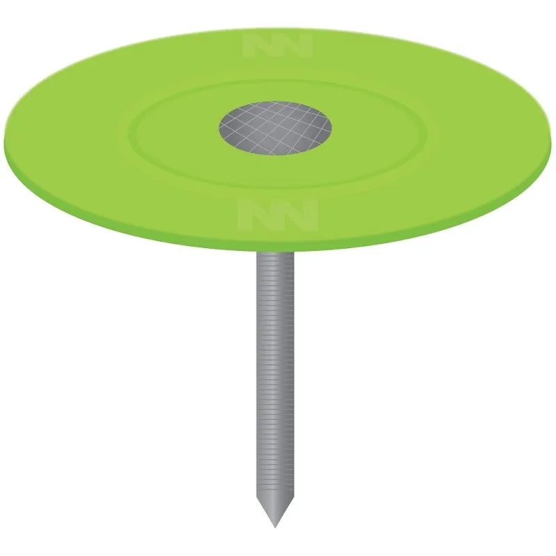 Stinger 135131 Cap Nail, 2 in L, Flat Head, 12 ga, Plastic/Steel, 2000/PAIL