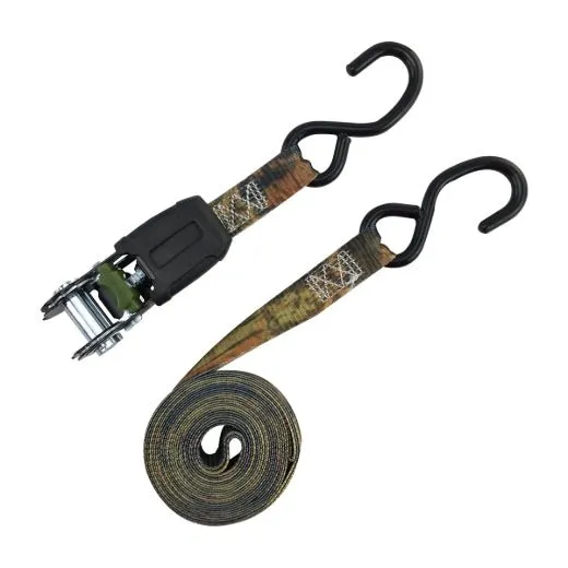 Stinson Cargo 406179 4PK Tie Down Ratchet 1in x 15ft 500lb Camouflage