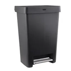 TRASH CAN W/LID STEP-ON 13GAL