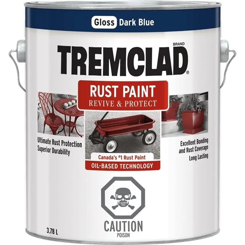 TREMCLAD Rust Paint 3.78L DARK BLUE