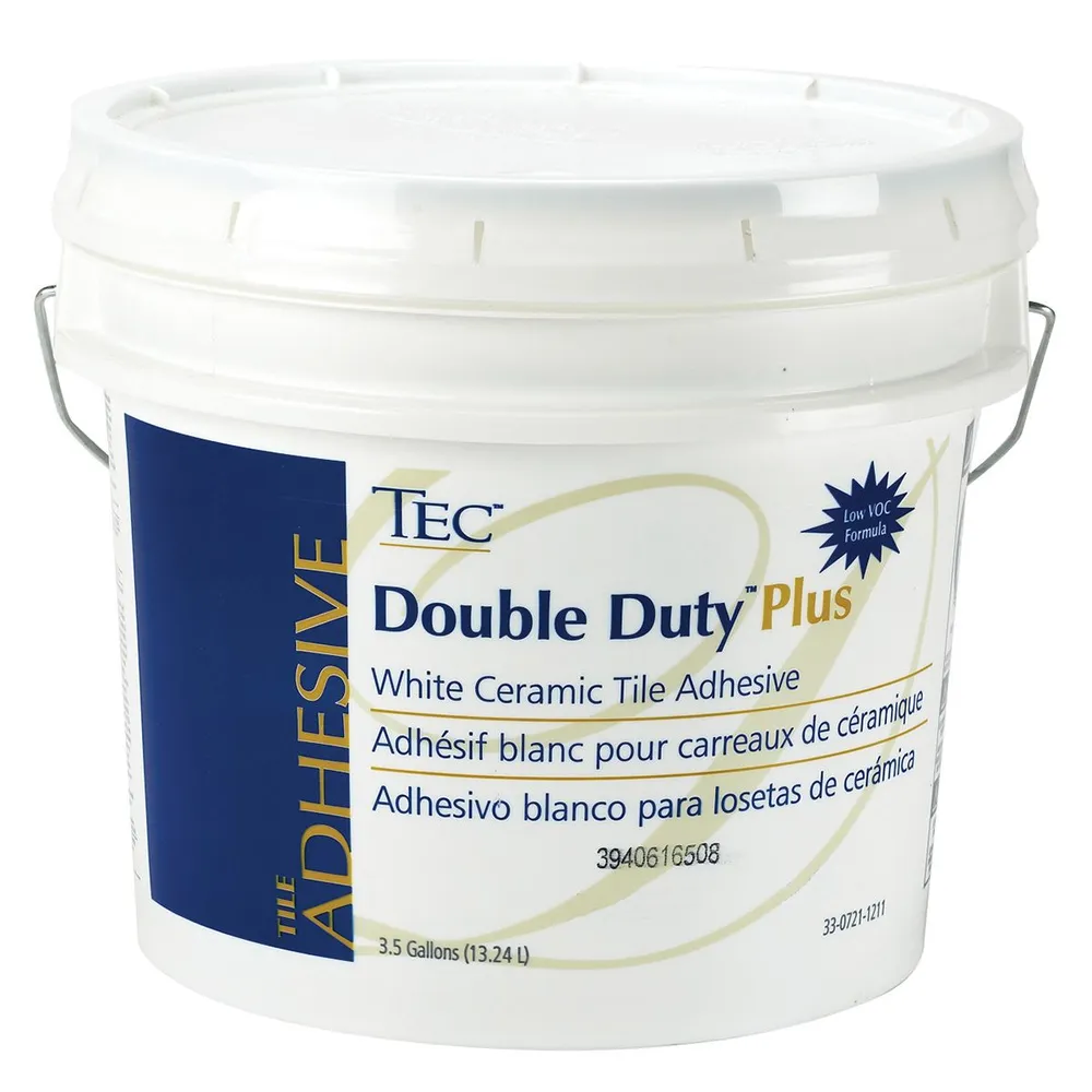 Tec Double Duty Plus White Ceramic Tile Adhesive – 3.5 Gallons