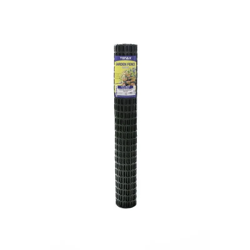 Tenax 2A140093 Garden Fence, 50 ft L, 4 ft H, 2 x 2 in Mesh, Polyethylene, Green