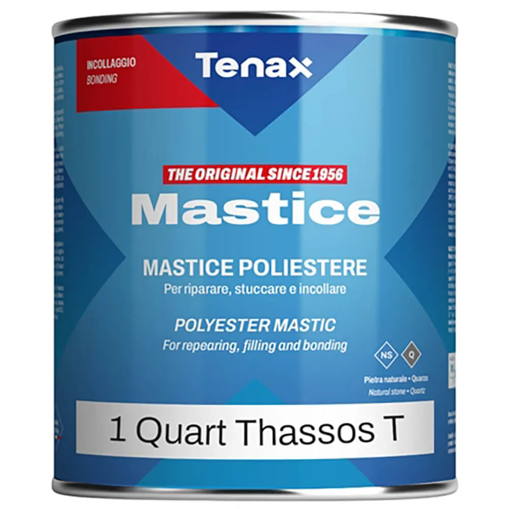 Tenax Thassos T Transparent Solid Polyester Adhesive – 1 Quart