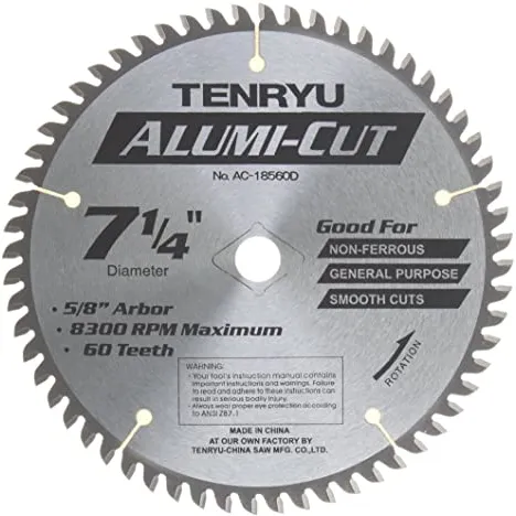 Tenryu AC-18560D 7-1/4″ Alumi-Cut Saw Blade