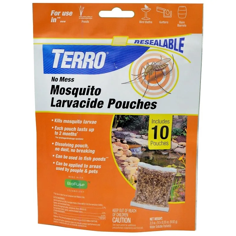 Terro T1210 Mosquito Larvacide Pouch, 3.5 oz