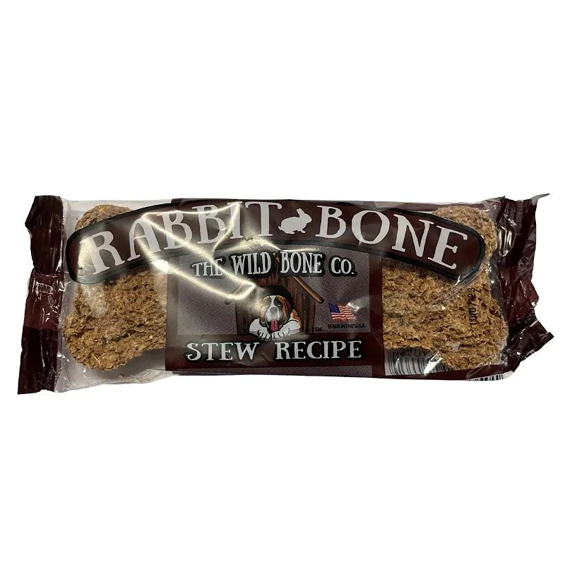 The Wild Bone Co 1812 Stew Dog Biscuit, Jerky, Rabbit, 1 oz (Pack of 24)