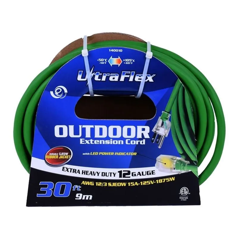 Toolway 140010 30ft Single Tap Extension Cord – SJEOW 12/3