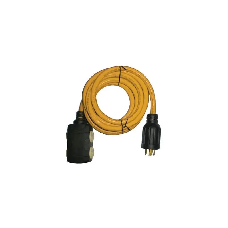 Toolway | 140028 Ext Cord 3M SJTW Generator 4-Outlet