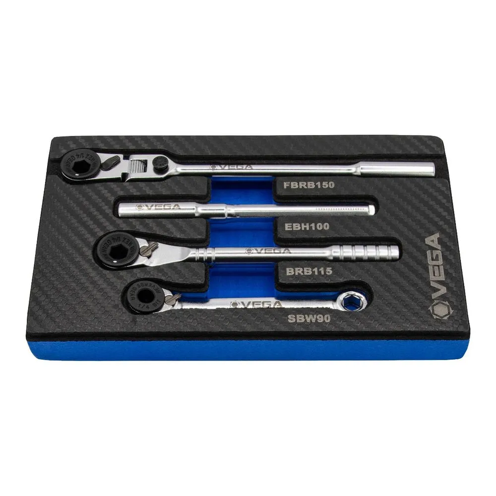 VEGA BRSET Bit Ratchet & Extension Bar Set
