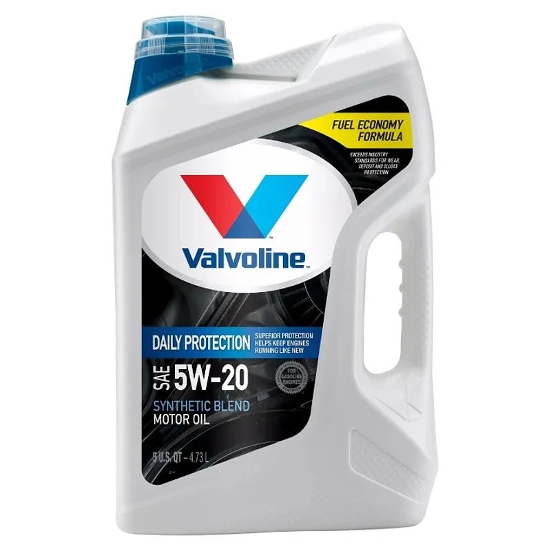 Valvoline Daily Protection 881158 Synthetic Blend Motor Oil, 5W-20, 5 qt, Jug (Pack of 3)