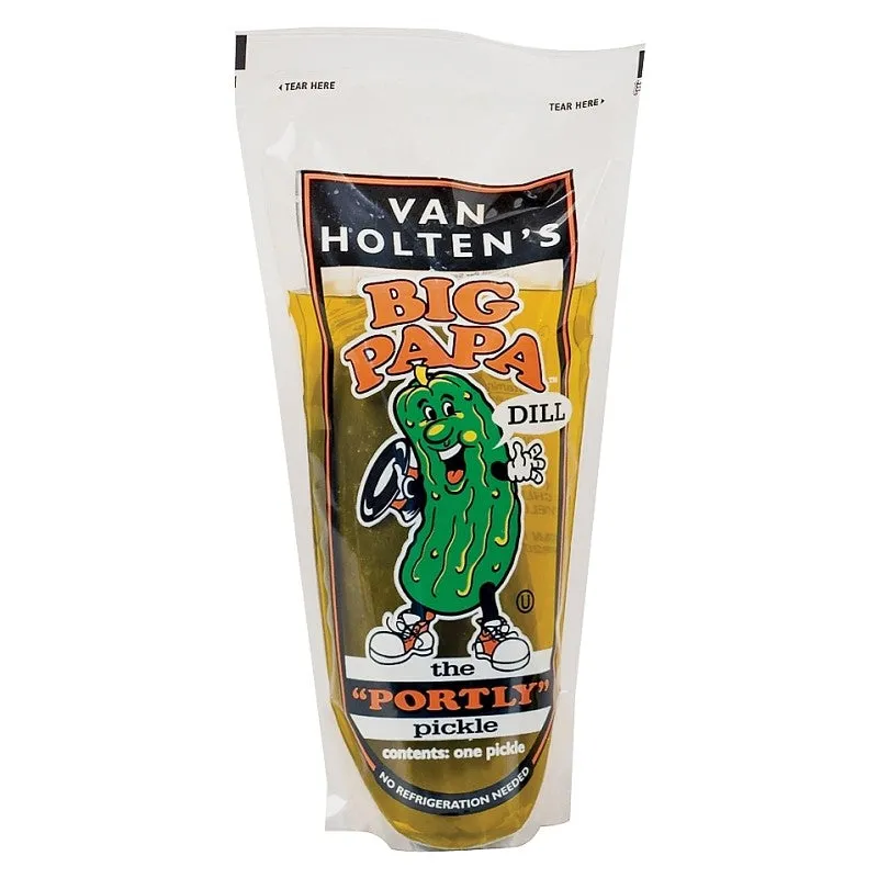 Van Holtens Big Papa Series DILL12 Jumbo Pickle, Hearty Dill Flavor, 13.2 oz Case (Pack of 12)