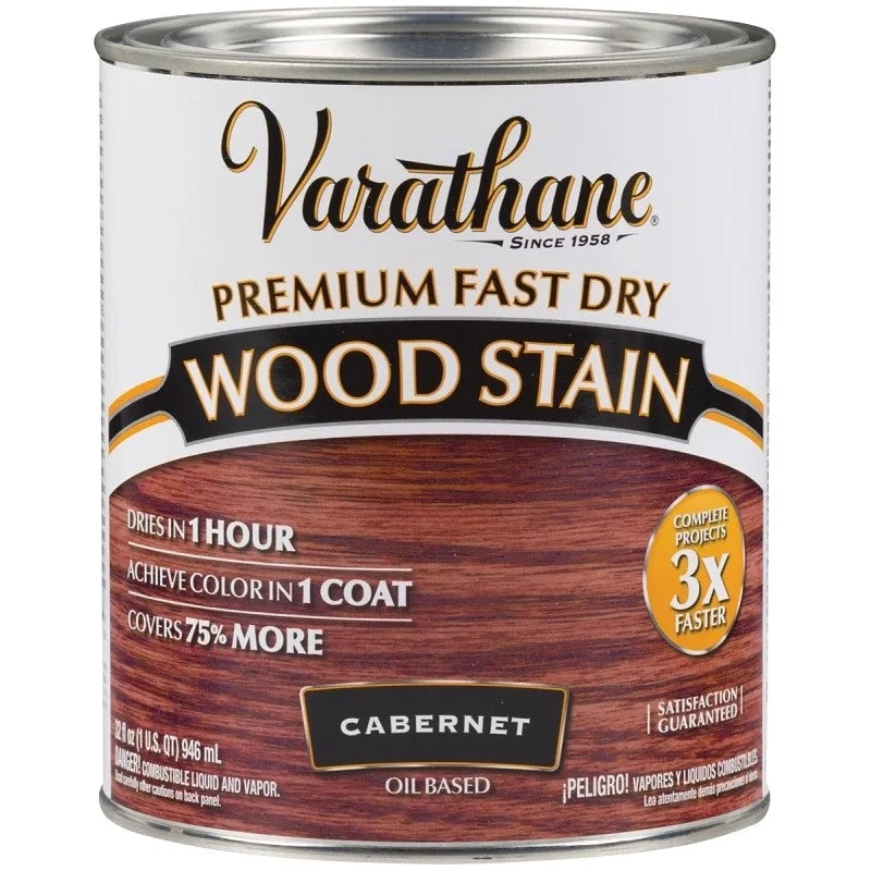 Varathane 262016 Wood Stain, Cabernet, Liquid, 1 qt, Can (Pack of 2)